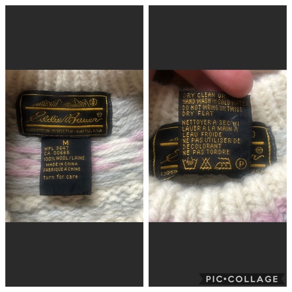 💐 Vintage Eddie Bauer 100% Wool Sweater - Picture 7 of 7
